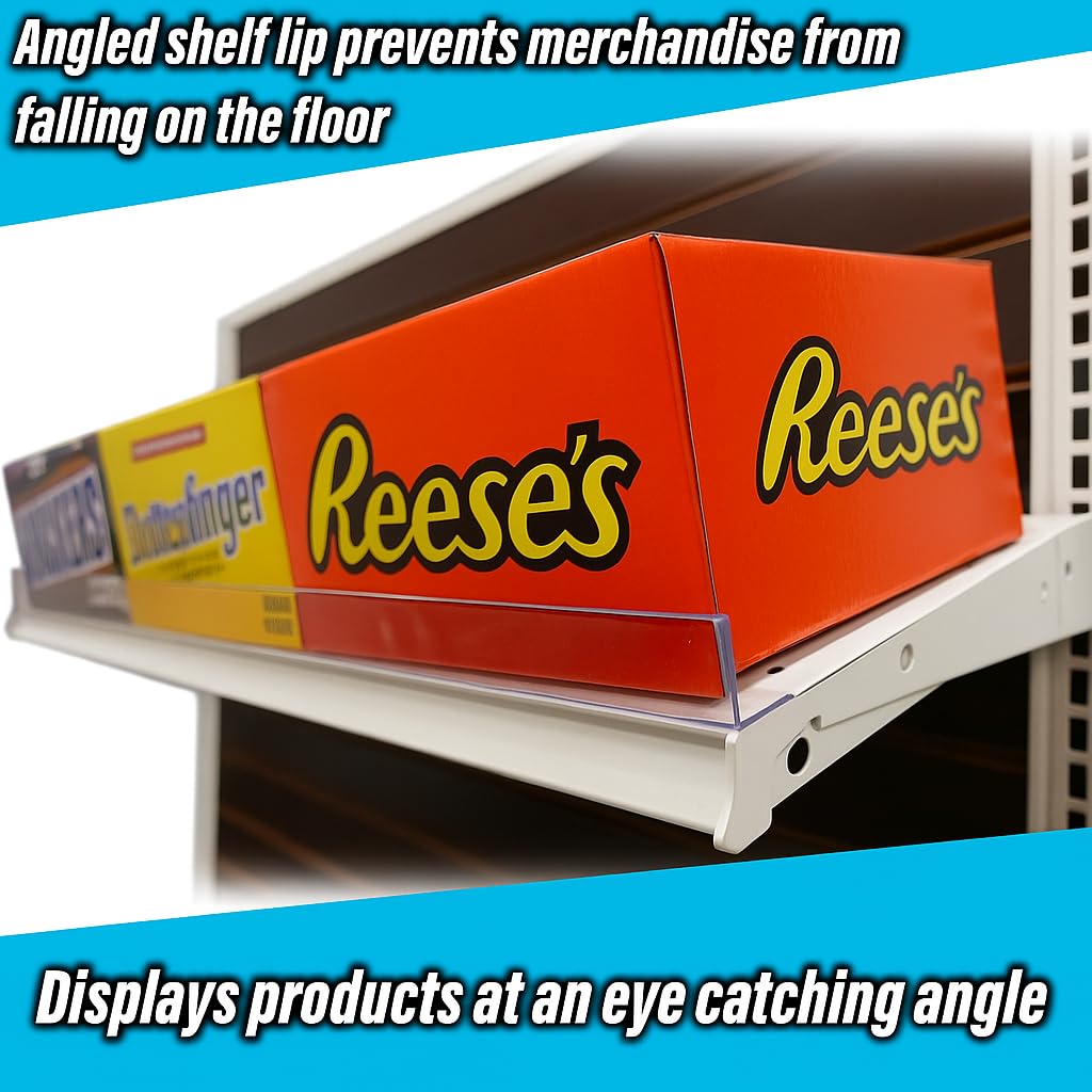 Amazon.com: Shelf Fence for Gondola or Wood Shelves, Transparent